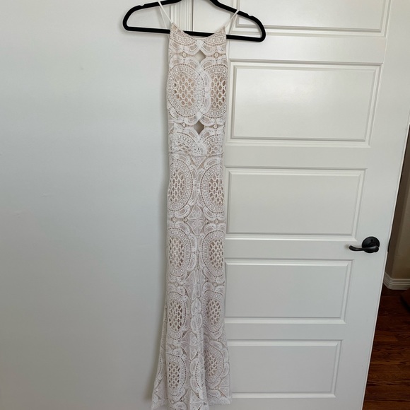 Free People Pants - White Lace Wide Leg Jumpsuit